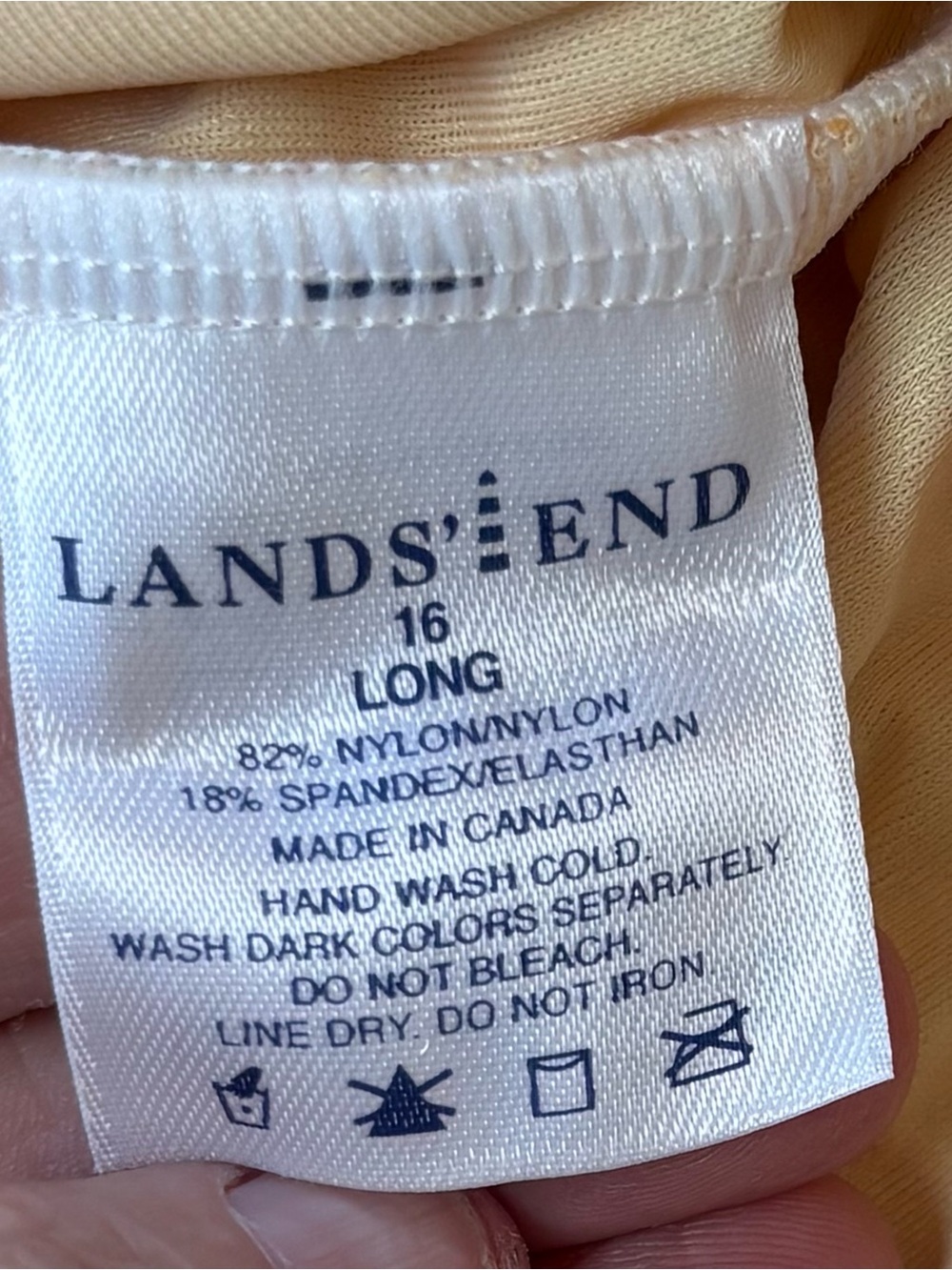 NEW! Lands’ End Tankini Swimsuit Set Floral White Orange Pink Size 16 Long - Picture 6 of 12